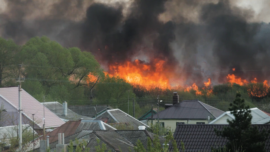 Homes near Wildland Urban Interface exposed to wildfire